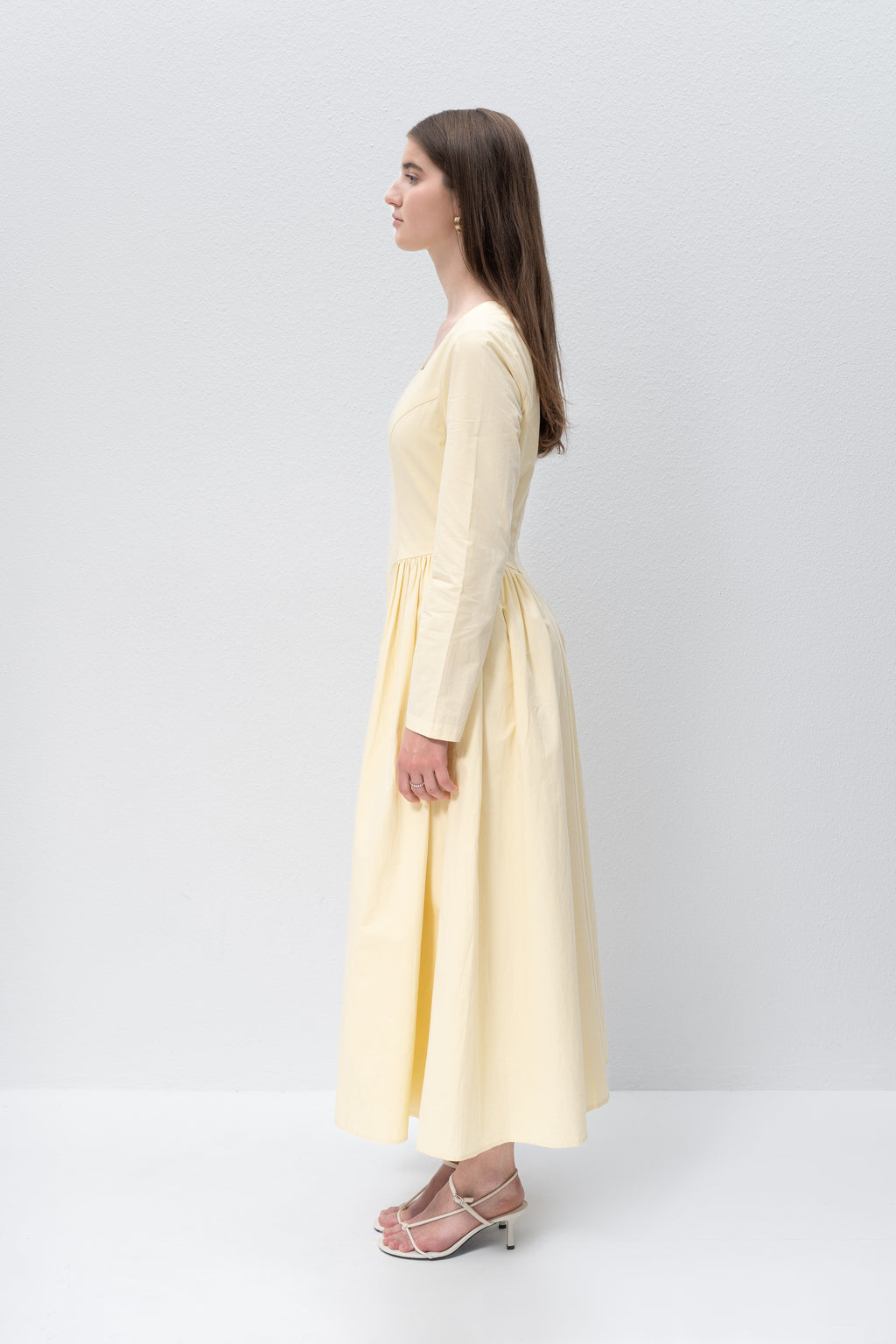 Cotton Square Neck Dress
