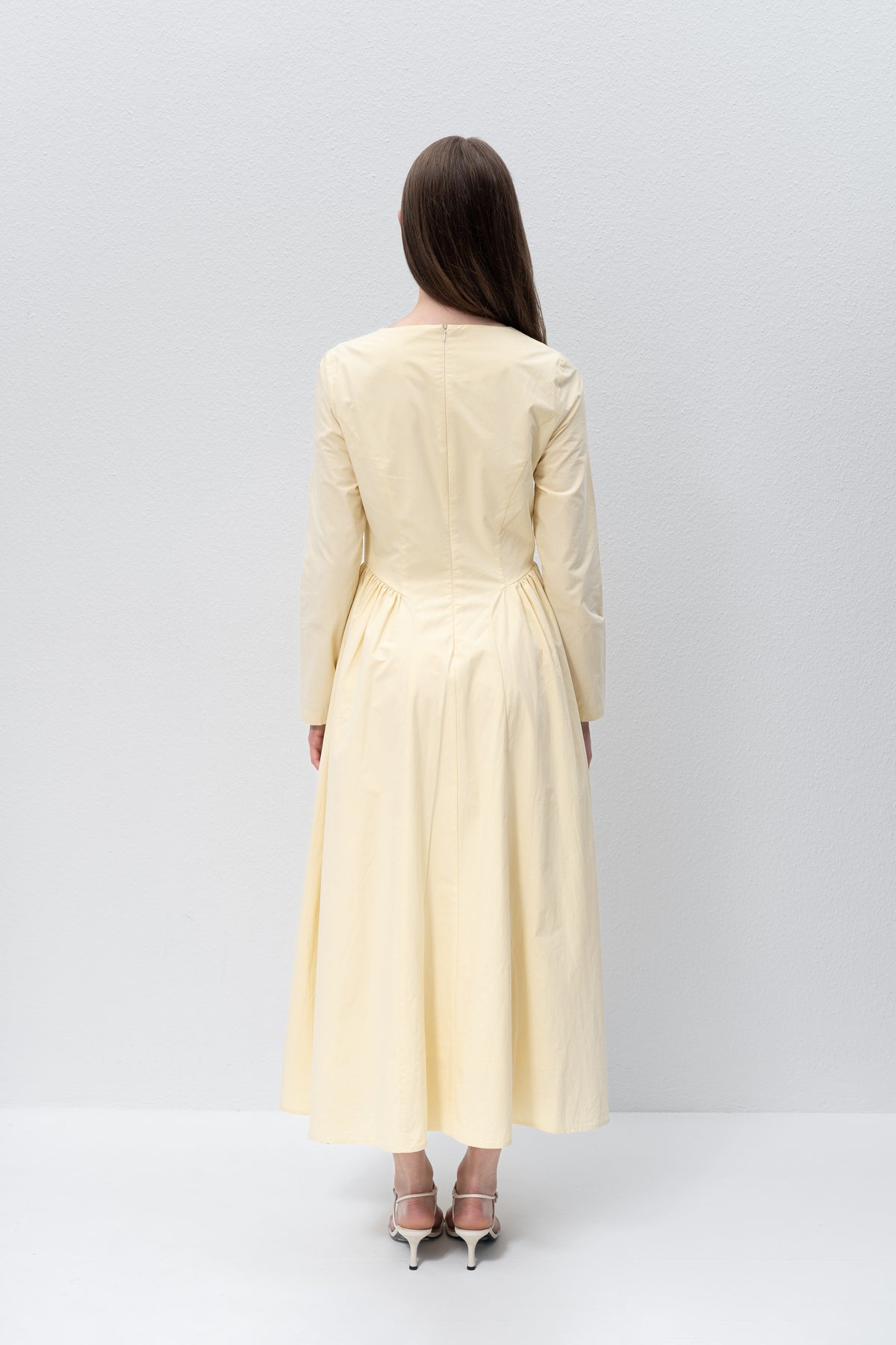 Cotton Square Neck Dress